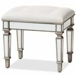 Baxton Studio Marielle Ottoman