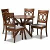Baxton Studio Jessie Dining Table & Chair 5-piece Set