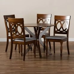 Baxton Studio Jessie Dining Table & Chair 5-piece Set -Baxton Studio Sales unnamed file 6497