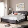 Baxton Studio Germaine Mid-Century Modern Tufted Platform Bed