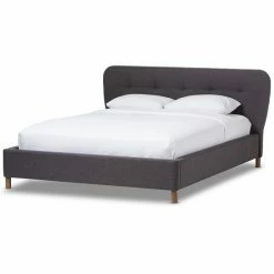 Baxton Studio Germaine Mid-Century Modern Tufted Platform Bed 6 Baxton Studio Germaine Mid-Century Modern Tufted Platform Bed -Baxton Studio Sales unnamed file 6505