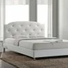 Baxton Studio Canterbury Wood Contemporary Bed White
