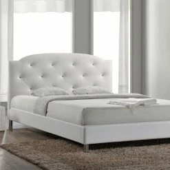 Baxton Studio Canterbury Wood Contemporary Bed White 5 Baxton Studio Canterbury Wood Contemporary Bed White -Baxton Studio Sales unnamed file 6516