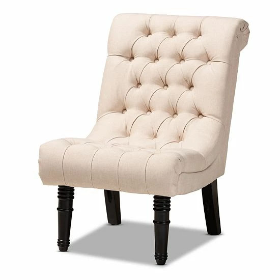 Baxton Studio Barthe Chair Gray 8 Baxton Studio Barthe Chair Gray - Image 8