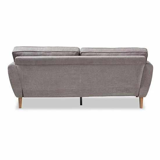 Baxton Studio Mid-Century Sofa Dark Gray 2 Baxton Studio Mid-Century Sofa Dark Gray - Image 2