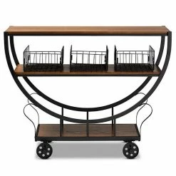Baxton Studio Frieda Console Table Cart 12 Baxton Studio Frieda Console Table Cart -Baxton Studio Sales unnamed file 6568