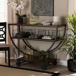 Baxton Studio Frieda Console Table Cart 15 Baxton Studio Frieda Console Table Cart -Baxton Studio Sales unnamed file 6571