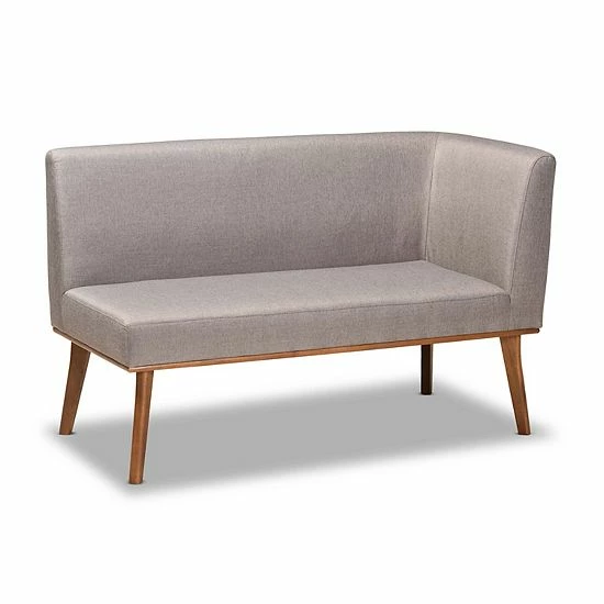 Baxton Studio Odessa Dining Table & Nook Bench 3-piece Set 3 Baxton Studio Odessa Dining Table & Nook Bench 3-piece Set - Image 3