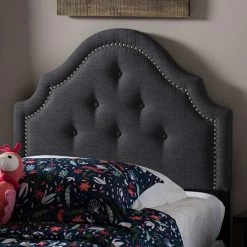 Baxton Studio Cora Twin Size Headboard Dark Gray -Baxton Studio Sales unnamed file 6602