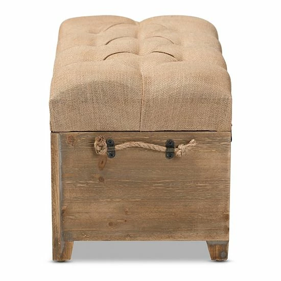 Baxton Studio Clement Storage Ottoman 2-piece Set 8 Baxton Studio Clement Storage Ottoman 2-piece Set - Image 8