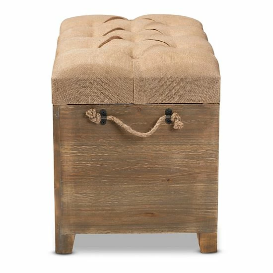 Baxton Studio Clement Storage Ottoman 2-piece Set 11 Baxton Studio Clement Storage Ottoman 2-piece Set - Image 11