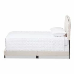 Baxton Studio Lexi Tufted Bed Light Beige -Baxton Studio Sales unnamed file 6678