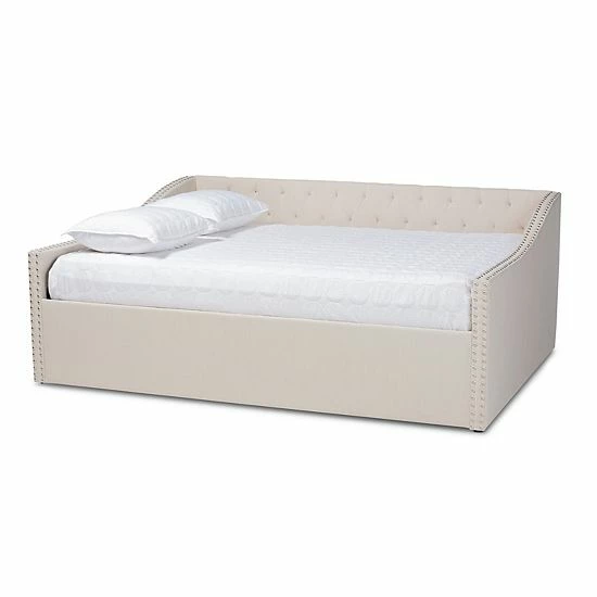 Baxton Studio Haylie Daybed Beige 8 Baxton Studio Haylie Daybed Beige - Image 8