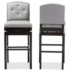 Baxton Studio Ginaro Swivel Bar Stool 2-piece Set -Baxton Studio Sales unnamed file 6705