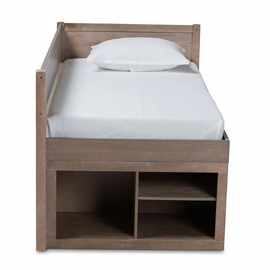 Baxton Studio Levon Twin Bed 4 Baxton Studio Levon Twin Bed - Image 4