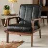 Baxton Studio Nikko Lounge Chair Black
