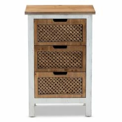 Baxton Studio Vincent 3-Drawer Storage Cabinet -Baxton Studio Sales unnamed file 6716