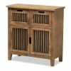 Baxton Studio Clement 2-Drawer Storage Cabinet