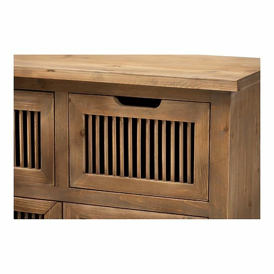 Baxton Studio Clement 2-Drawer Storage Cabinet 6 Baxton Studio Clement 2-Drawer Storage Cabinet - Image 6