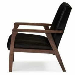 Baxton Studio Nikko Lounge Chair Black -Baxton Studio Sales unnamed file 673