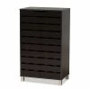 Baxton Studio Ernest Shoe Cabinet Floor Decor