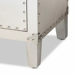 Baxton Studio Carel Silver 5-Drawer Storage Cabinet -Baxton Studio Sales unnamed file 6773