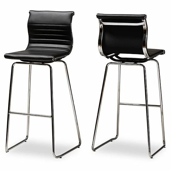 Baxton Studio Giorgio Bar Stool 2-piece Set 1 Baxton Studio Giorgio Bar Stool 2-piece Set