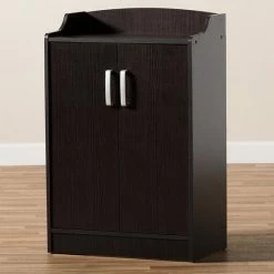 Baxton Studio Verdell Espresso Shoe Cabinet 9 Baxton Studio Verdell Espresso Shoe Cabinet -Baxton Studio Sales unnamed file 680