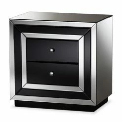 Baxton Studio Cecilia Mirrored Nightstand 8 Baxton Studio Cecilia Mirrored Nightstand -Baxton Studio Sales unnamed file 6808