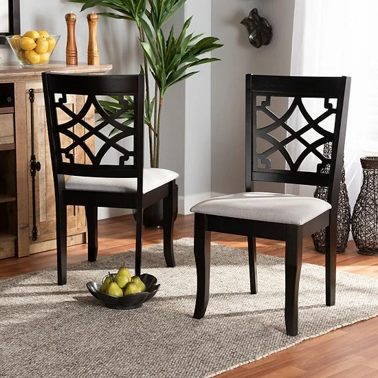 Baxton Studio Mael Dining Chair 2-piece Set 6 Baxton Studio Mael Dining Chair 2-piece Set - Image 6