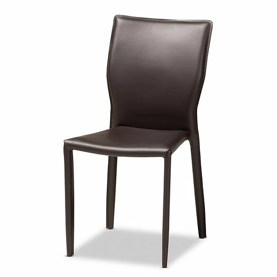 Baxton Studio Heidi Dining Chair 4-piece Set Black 2 Baxton Studio Heidi Dining Chair 4-piece Set Black - Image 2