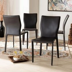 Baxton Studio Heidi Dining Chair 4-piece Set Black 13 Baxton Studio Heidi Dining Chair 4-piece Set Black -Baxton Studio Sales unnamed file 6835