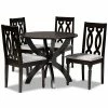 Baxton Studio Mona Dining Table & Chair 5-piece Set