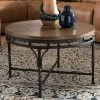 Baxton Studio Austin Industrial Round Coffee Table