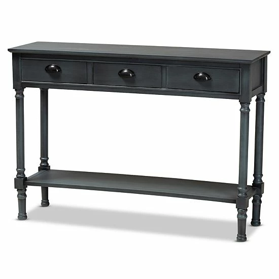 Baxton Studio Garvey Console Table Gray 1 Baxton Studio Garvey Console Table Gray