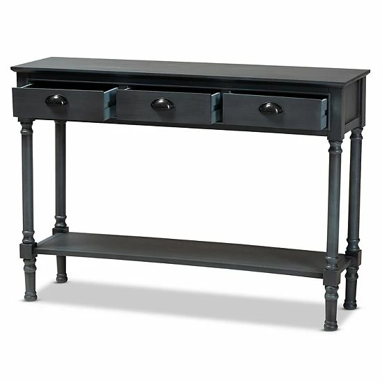 Baxton Studio Garvey Console Table Gray 2 Baxton Studio Garvey Console Table Gray - Image 2
