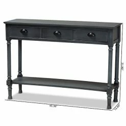 Baxton Studio Garvey Console Table Gray 17 Baxton Studio Garvey Console Table Gray -Baxton Studio Sales unnamed file 6919