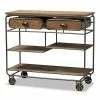 Baxton Studio Grant Trolley Cart