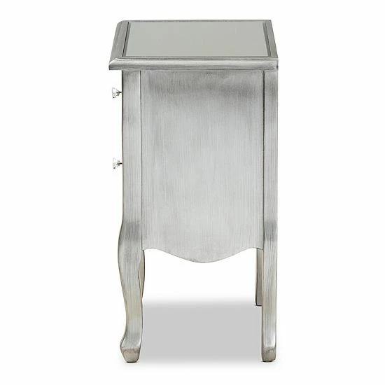 Baxton Studio Leonie Nightstand Table 4 Baxton Studio Leonie Nightstand Table - Image 4