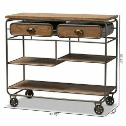 Baxton Studio Grant Trolley Cart 17 Baxton Studio Grant Trolley Cart -Baxton Studio Sales unnamed file 6935