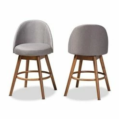 Baxton Studio Carra Counter Stool 2-Piece Set Gray -Baxton Studio Sales unnamed file 6946