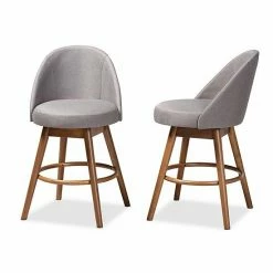Baxton Studio Carra Counter Stool 2-Piece Set Gray -Baxton Studio Sales unnamed file 6949