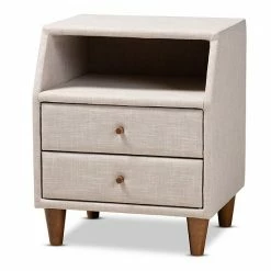 Baxton Studio Claverie Nightstand Gray 14 Baxton Studio Claverie Nightstand Gray -Baxton Studio Sales unnamed file 6971
