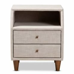 Baxton Studio Claverie Nightstand Gray 15 Baxton Studio Claverie Nightstand Gray -Baxton Studio Sales unnamed file 6972
