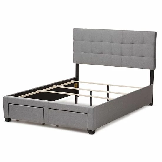 Baxton Studio Modern Gray Storage Bed 1 Baxton Studio Modern Gray Storage Bed