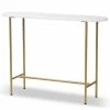 Baxton Studio Samuel Faux Marble Console Table