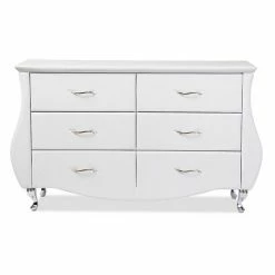 Baxton Studio Enzo 6-Drawer Dresser White 7 Baxton Studio Enzo 6-Drawer Dresser White -Baxton Studio Sales unnamed file 7033