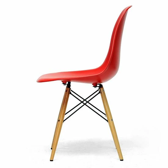 Baxton Studio 2-Piece Azzo Modern Shell Chair Set Black 2 Baxton Studio 2-Piece Azzo Modern Shell Chair Set Black - Image 2