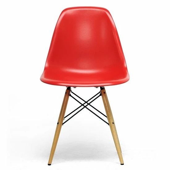 Baxton Studio 2-Piece Azzo Modern Shell Chair Set Black 3 Baxton Studio 2-Piece Azzo Modern Shell Chair Set Black - Image 3