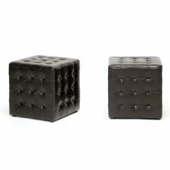 Baxton Studio 2-Piece Siskal Modern Cube Ottoman Set Black 7 Baxton Studio 2-Piece Siskal Modern Cube Ottoman Set Black -Baxton Studio Sales unnamed file 706